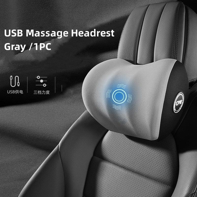 Car Electric Massage Waist Back Cushion Headrest - CalmViva