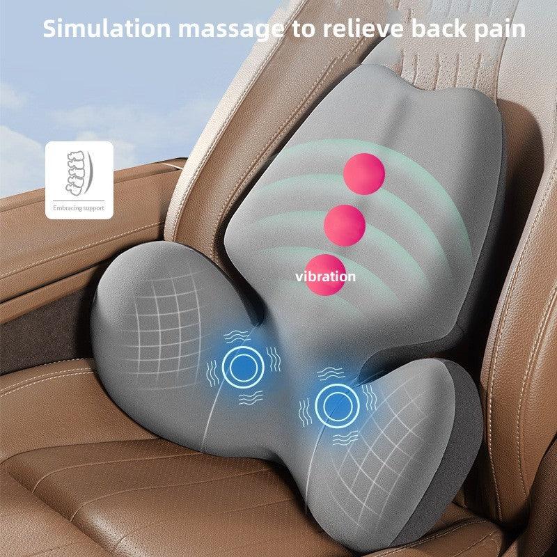 Car Electric Massage Waist Back Cushion Headrest - CalmViva