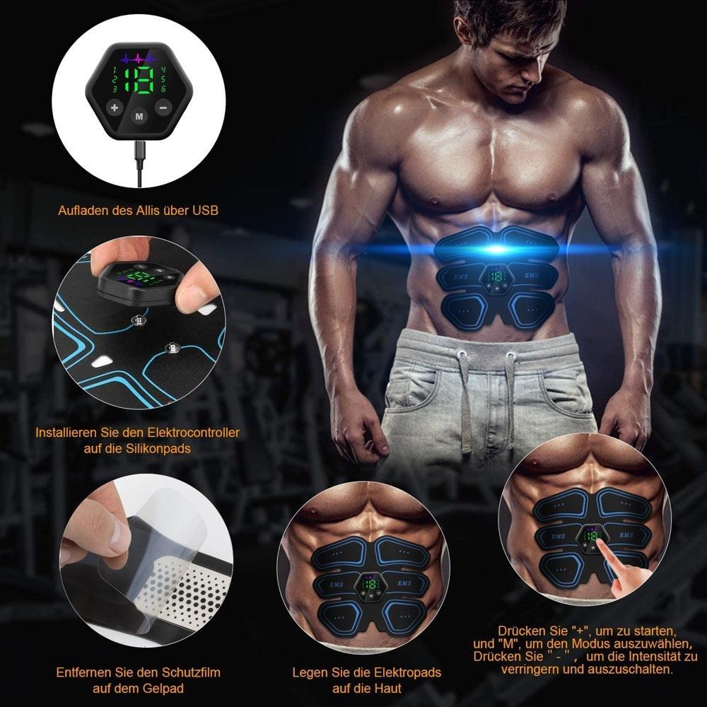 Digital Display Abdominal Muscle Patch EMS Muscle Massage - CalmViva